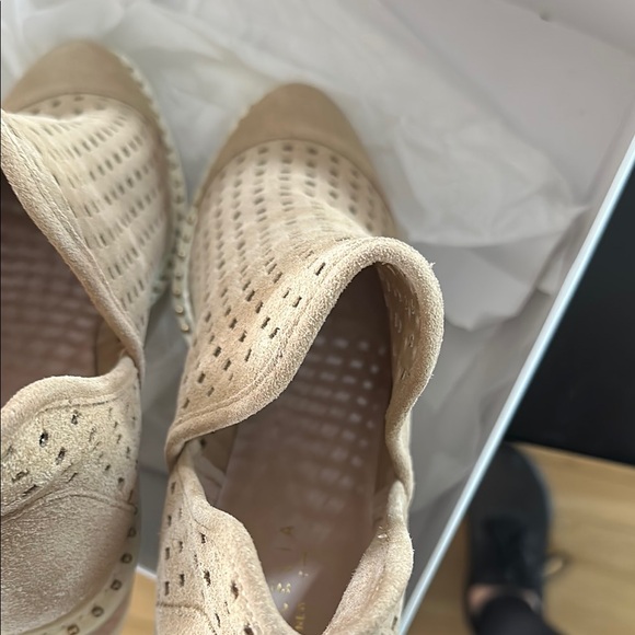 Perforated Tan Ankle Boots - Picture 8 of 8